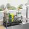 Cisily Sponge Holder for Kitchen Sink, Sink Caddy Organizer with High Brush