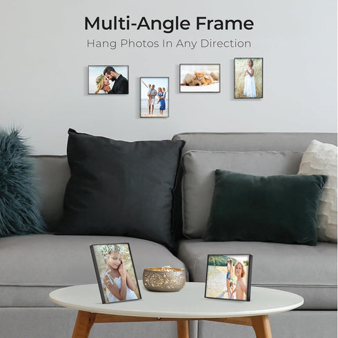 MANTELLO ESSENTIALS 8.5 x 11 Picture Frame 6 PACK, Front Loading Frames for Pictures, Documents, Certificates