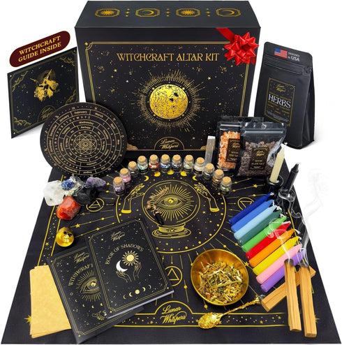 Large Witchcraft Kit 73 pcs Premium Witch Kit for Beginners Wiccan Supplies