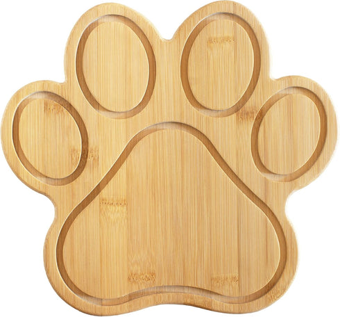 Totally Bamboo Paw Shaped Bamboo Wood Cutting Board, Great Gift for Dog and Cat Lovers