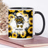 YouNique Designs Sunflower Mom Mug, 11 Ounces, Unique Mothers Day Coffee Mug from Daughter and Son, Black Handle
