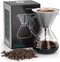 Coffee Gator Pour Over Coffee Maker, 27 oz, Portable Drip Brewer Set with Glass Carafe & Stainless-Steel Filter