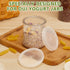 48 Tessco for you Pieces Yogurt Container Lids Clear Plastic Jar Lids Not Included Jar Replacement Compatible with Oui
