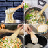 Bamboo Rice paddle 2pcs Wooden Spoons for Serving Utensil, Wood rice scooper spoon Kitchen Utensil Set.
