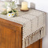 Summer 12x48 inch Socomi Boho Table Runner Farmhouse Rustic Dining Kitchen Centerpiece Decor Small Macrame Woven Cotton