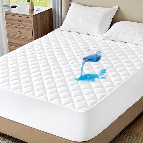 Bedsure Full Mattress Protector, Quilted Mattress Topper Full with Deep Pocket up