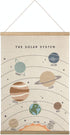 Bon et Beau 16 x 24 Inch Embroidered Solar System Wall Decor