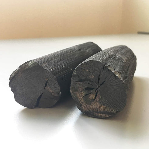 Binchotan Charcoal from Kishu, Japan, Water Purifying Sticks, 2 Sticks, Filters 1-2 Gallons of Water