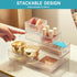 Vtopmart 7 PCS Clear Drawer Organizers Bins, 4-Size Stackable Makeup and Vanity Drawer Organizer Trays, Acrylic Bathroom Drawer Storage Containers for Cosmetic, Office Supply, Kitchen Utensils Gadgets by Vtopmart