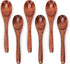 6/9/12in Wooden Spoons, 6pcs Soup Spoons Set for Coffee, Tea, Jam, and Ice Cream