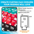 TahoeBay Slim Can Cooler Sleeves (12-Pack) for Skinny Tall Cans 12 Oz Bulk Thin Seltzer Fit Sublimation Blanks for