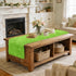48 inch, Summer yuboo Spring Green Table Runner Fluffy Faux Fur Dresser Cover Top, Dresser Runners for Bedroom, Coffee