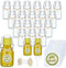 Queekay 20 Pack Mini Swing Top Glass Bottles for Vanilla Extract Homemade
