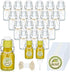 Queekay 20 Pack Mini Swing Top Glass Bottles for Vanilla Extract Homemade