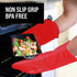 Ultra Heat Resistant BPA-Free Silicone Oven Mitts up to 500°F - Canyon Red Long Pot Holders with Cotton Liner 13.7