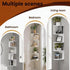 5-Tier Corner Shelf Wall Mount, Screw-Mounted Floating Bookshelf with Enhanced Support, Space-Saving Zigzag Shelf