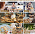 NIKKOUR Bags(2 Pack) 2) Large Linen Beeswax Bread Sourdough Bread Bags Reusable Double-Lock Freezer Baking Container