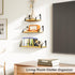 Set 3, Love-KANKEI Floating Shelves Wall Mounted of Rustic Wood Wall Storage Shelves for Bedroom, Living Room