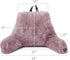 Nestl Fur Reading Pillow, Stylish Back Pillow for Bed Sitting Up, Faux Fur Bed Chair Pillow with Arms, Reading Pillows
