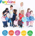 Pack, FUN KINS Insulated Lunch Bag for Kids, Spacious, Durable, Machine Washable, Premium Quality, Interior Pocket
