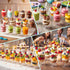 220 4 oz Pcs Mini Dessert Cups with Spoons and Bamboo Skewers, Round Clear Plastic Parfait Shooter Cups for Parties