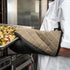 Carlisle FoodService Products 810CM15 San Jamar Textured Neoprene Bestgrip Oven Mitt with Magnet, 15" Length, Tan/Brown