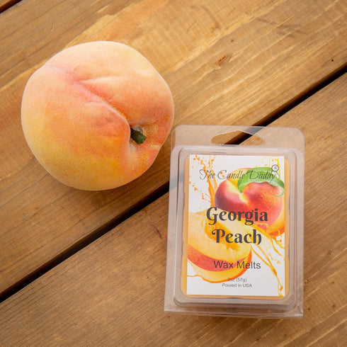Georgia Peach - Southern Peach Fruit Scented Melt - Maximum Scent Wax Cubes/Melts - 1 Pack, 2 Ounces