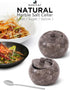 4" Inch Countertop, Radicaln Marble Salt Cellar with Lid Oceanic Salt Jar & Spice Storage Containers For Kitchen Ideal