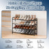 4 Closet, ENJOYBASICS Expandable Shoe Rack, Tier Adjustable Shoe Organizer Shelf for Black Metal Free Standing Shoe