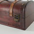 SLPR Wooden Storage Box with Hinged Lid and Handle - Small Decorative Wood Treasure Chest, 11" x 7" x 5.7"