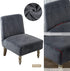 2 Armless Armless Leorate Pcs Velvet Chair Slipcover, High Stretch Slipper Chair Cover, Removable & Washable Accent