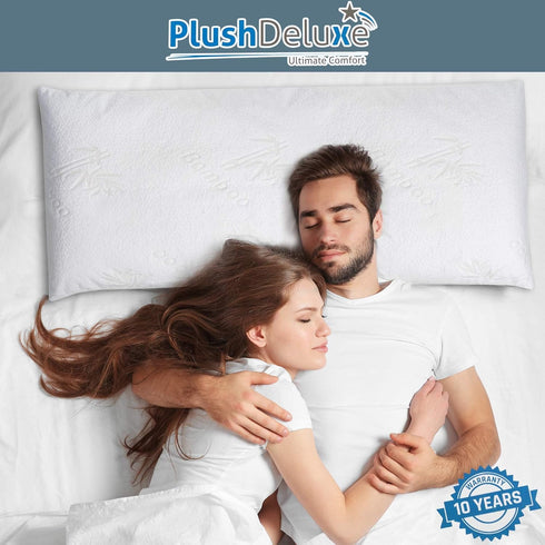 Premium Standard Waterproof Pillow Protector Covers 20''x 28'', Set of 2, Zippered Pillowcase