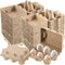 Sibosen 50 Pcs Jumbo Duck Egg Cartons Paper Goose Egg Cartons for Normal