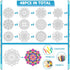48 Set 12 Pcs Mandala Coloring Cutouts DIY Your Own Mandala Cards Mandala Painting Poster Stress Relieving Activity