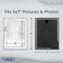 Icona Bay 5x7 Cloudy White Picture Frame - Cape Cod Style, Table Top or Wall Mount, Bayou Collection