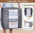 SLEEPING LAMB 120L Extra Large Blanket Storage Bags for King Comforter Bedding, Grey