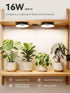 16W(2 8W) 10 Dimmable (2 Packs,Black) GLOWRIUM Grow Lights for Indoor Plants, Full Spectrum Puck Grow Light with Manual