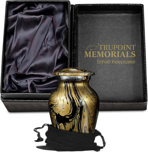Trupoint Memorials Small Urns for Human Ashes Keepsake, Camouflage Decorative Mini Cremation Urn