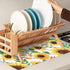 Summer Sunflowers Dish Drying Mats, 18x24 Inch Ultra Absorbent Microfiber Dishware Pad for Kitchen Counter Decor