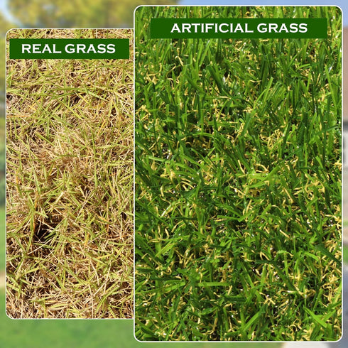 3' 5' 0.8 Inch AYOHA Artificial Turf Grass x with Drainage, Realistic Fake Grass Rug Indoor Outdoor Lawn Landscape