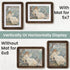 6x8 6x8 5x7 6 8 Picture Frame, Solid Natural Walnut Wood Photo Frame with Tempered Glass, Wood Picture Frame with Mat