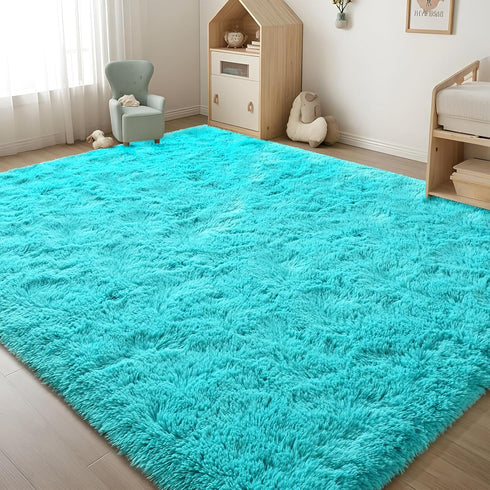 6ft 9ft, ISEAU Fluffy Rug Carpets Soft Shaggy Area Rugs Indoor Floor Mats for Kids Room Fuzzy Carpet Comfy Cute Nursery