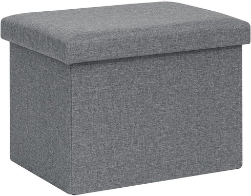 B FSOBEIIALEO Folding Storage Ottoman Cube Linen Ottomans for Living Room, Bedroom,