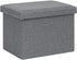 B FSOBEIIALEO Folding Storage Ottoman Cube Linen Ottomans for Living Room, Bedroom,