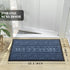 Yimobra Welcome Door Mat, Heavy Duty Sturdy Front Door Mat for Home Entrance, Garage and Garden Outside Entryway Floor Mat, Non Slip, Fade Resistant, Easy Clean, 29.5 x 17 Inch, Blue by Yimobra