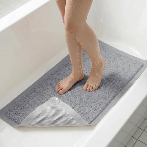 Upgraded Non Slip Shower Mat,Anti Slip Bathtub Mat with Suction Cups,Scrubber Mats,Easy