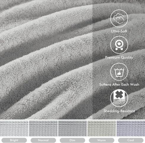 800GSM Set 8 100% Set 2 2 4 Madison Park Bathroom Towel of Cotton Bath Towel for Bathroom Luxurious Highly Absorbent