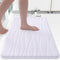 Buganda Memory Foam Bathroom Rug Mat 30x20, Extra Soft Absorbent Non-Slip Machine Washable Bath Rugs for Floor, White