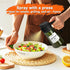 mqnxoi 2 1 16oz/470ml Oil Sprayer for Cooking, in Olive Oil Dispenser Bottle for Kitchen, Premium Glass, Food-grade Oil