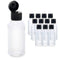 U.S. Art Supply 4 ounce Squeeze PET Plastic Bottles with Flip Cap